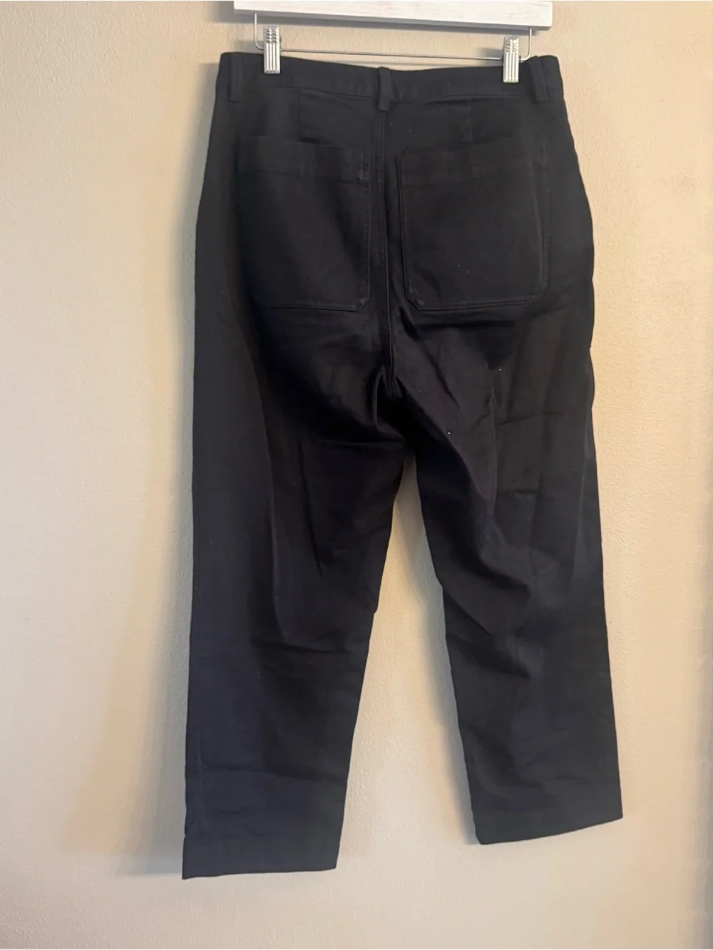 QUINCE Organic Stretch‎ Cotton Twill Straight Leg Cropped Pants